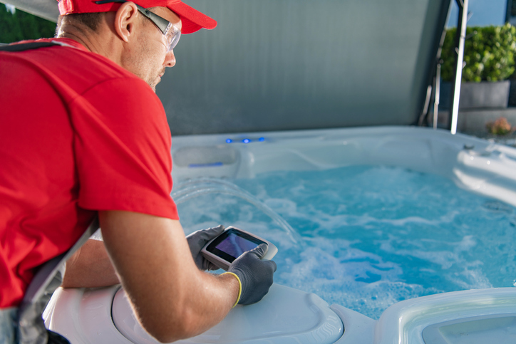 Professional hot tub service